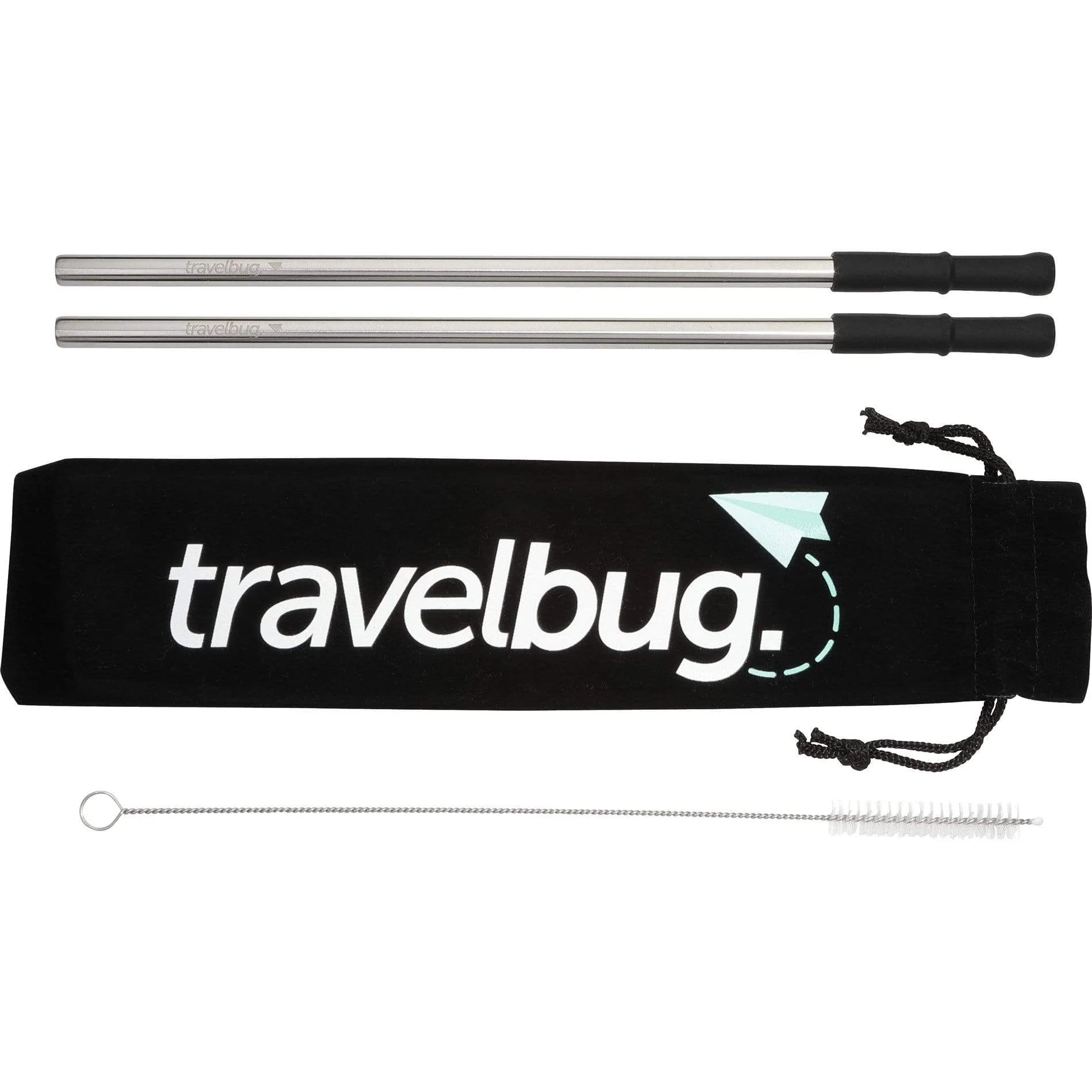 Reusable Stainless Steel Straw Set w/ Brush