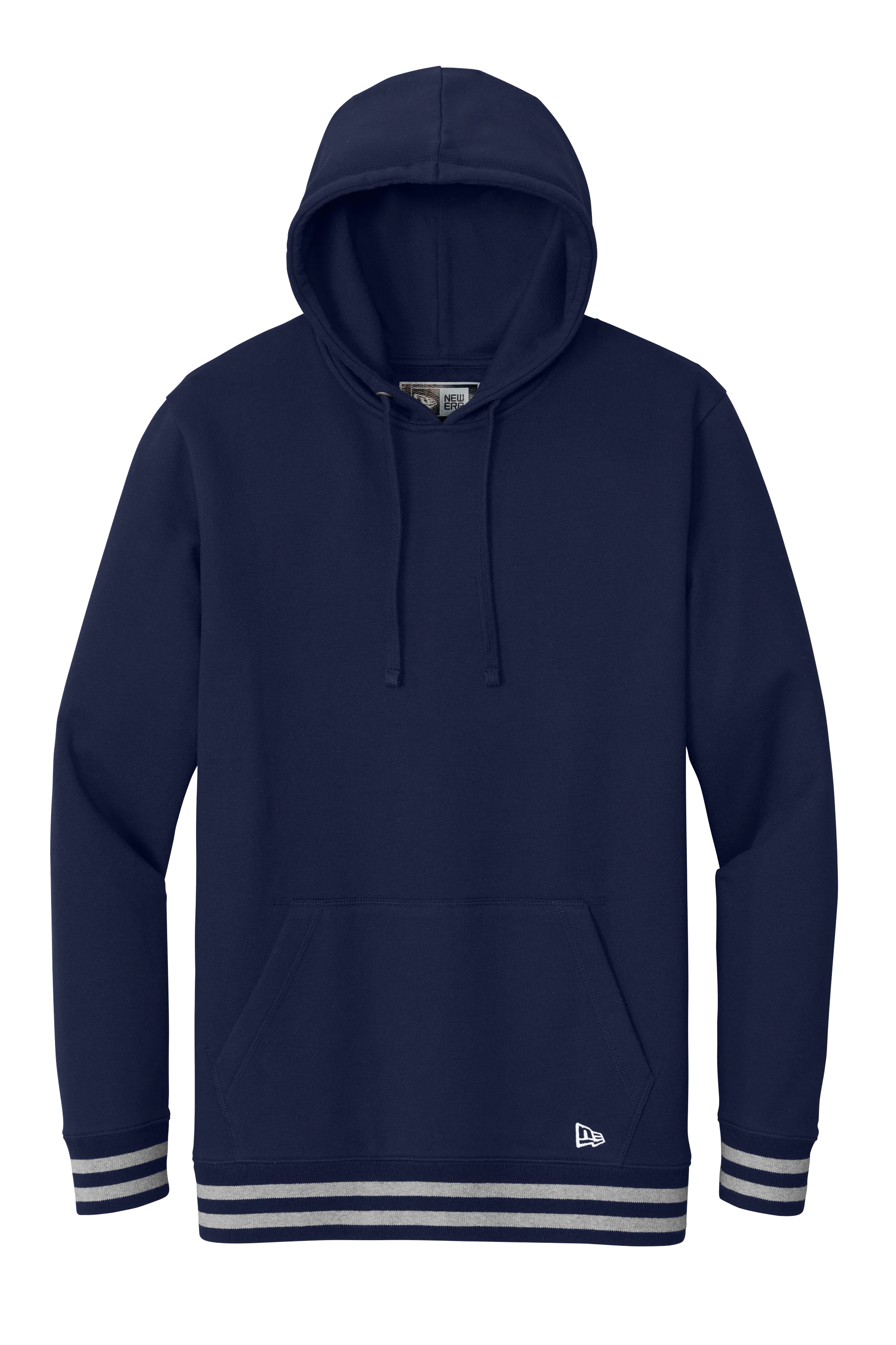 New Era - Men's Comeback Fleece Pullover Hoodie w/ Striped Hem