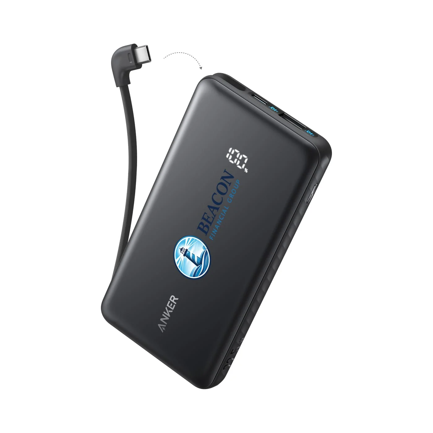 Anker - Power Bank (10K. 22.5W. Built-In USB-C Cable)