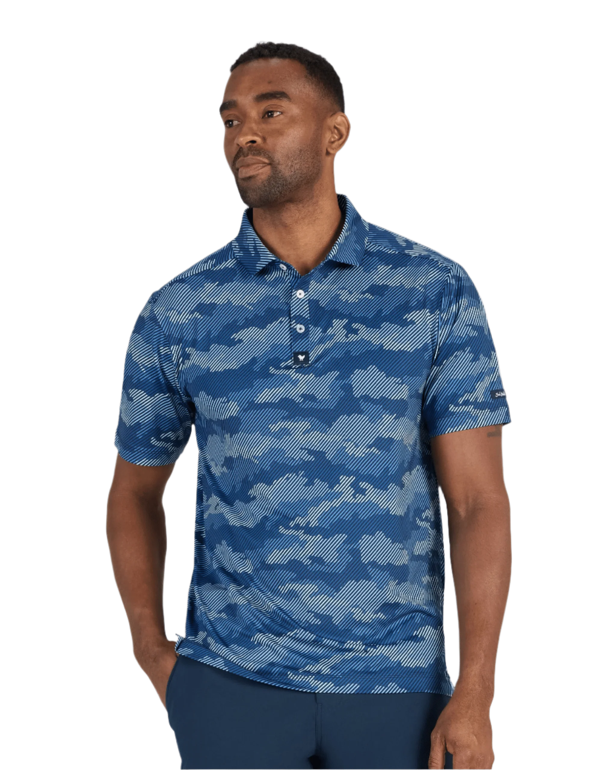 Bad Birdie - Men's Frostbite Azure Polo