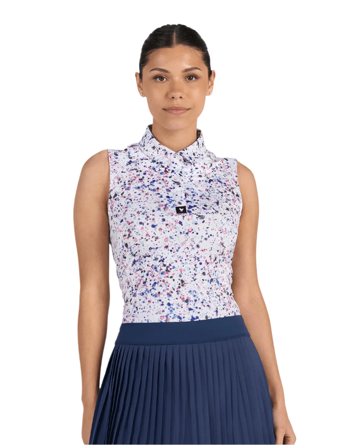 Bad Birdie - Women's Paint Splatter 3 Sleeveless Polo