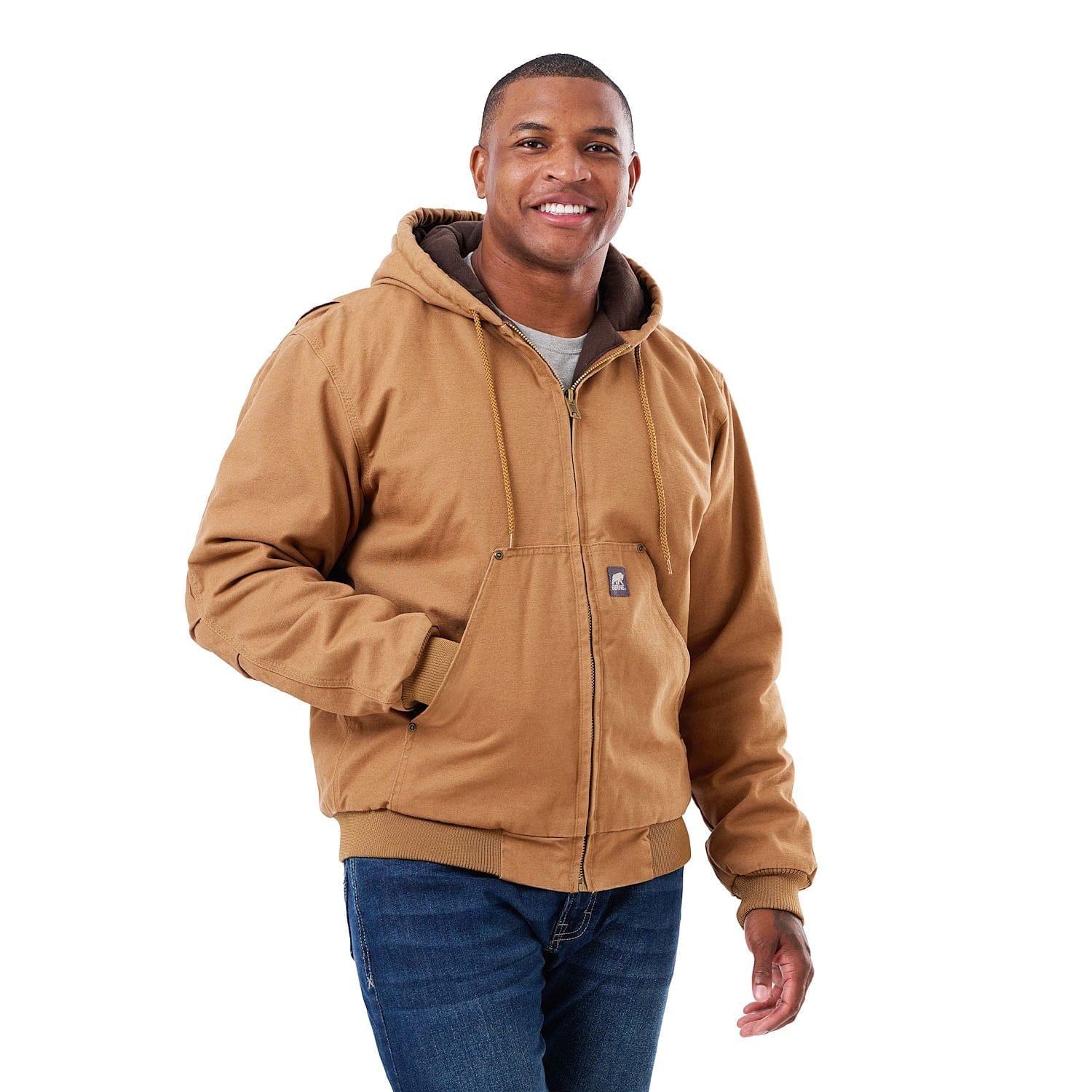 Berne - Men's Heartland Washed Duck Hooded Jacket
