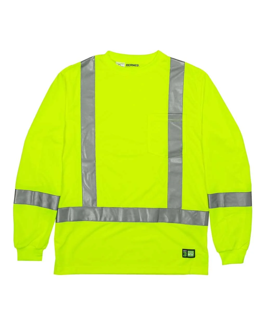 Berne - Men's Hi-Vis Class 3 Performance Pocket T-Shirt