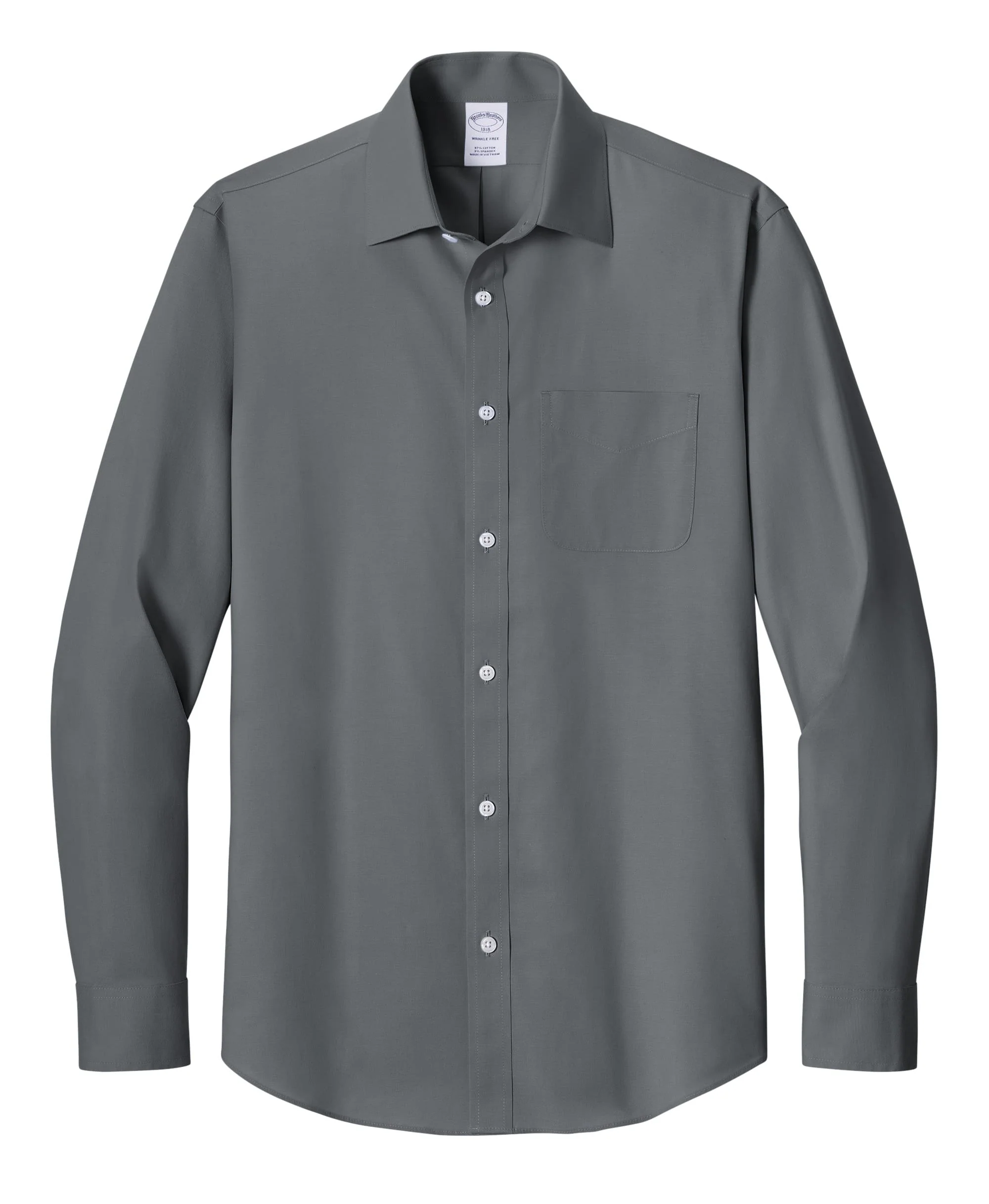 Brooks Brothers - Men's Wrinkle-Free Stretch Pinpoint Spread Collar Shirt