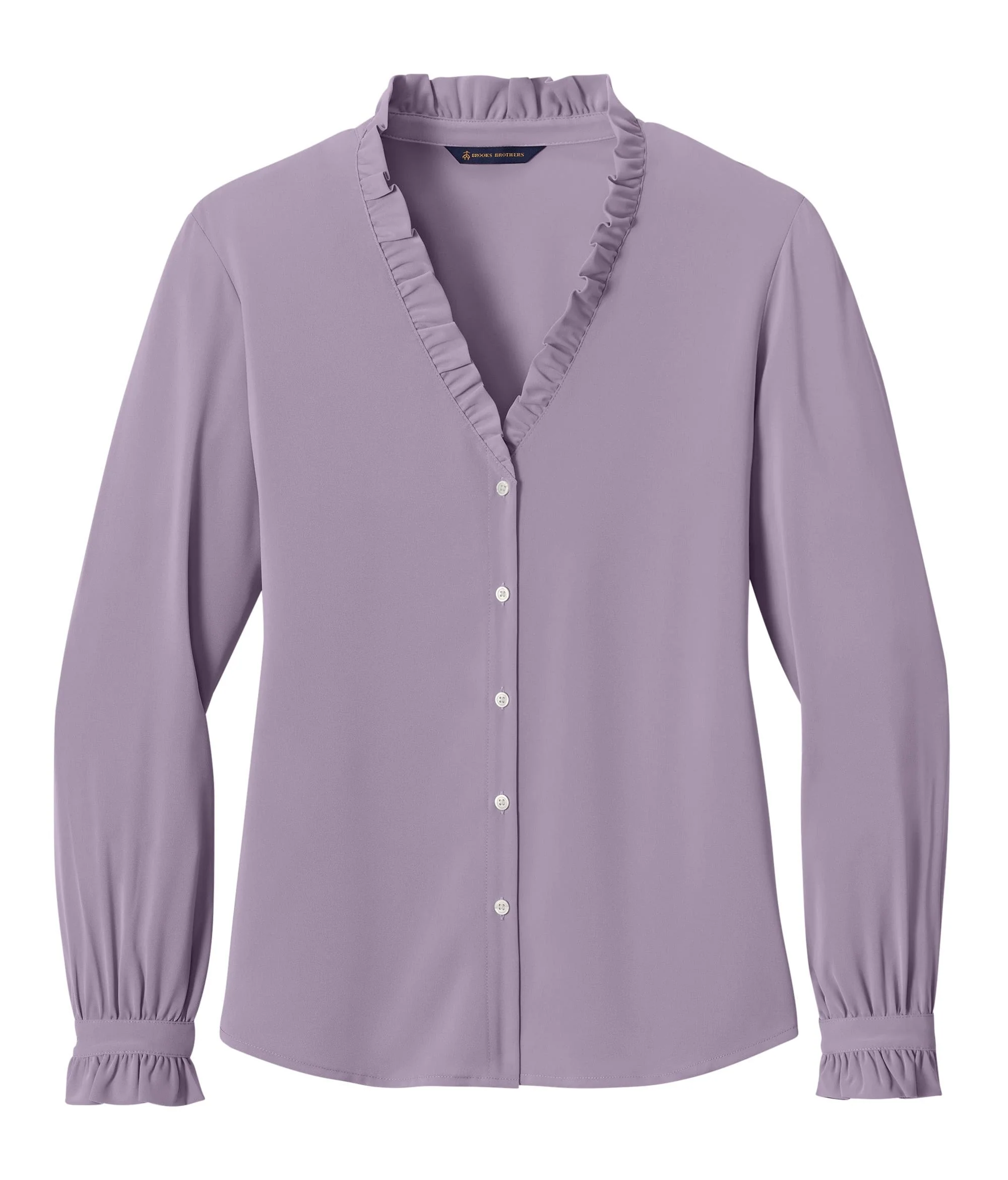 Brooks Brothers - Women's Long Sleeve Ruffle Collar Blouse
