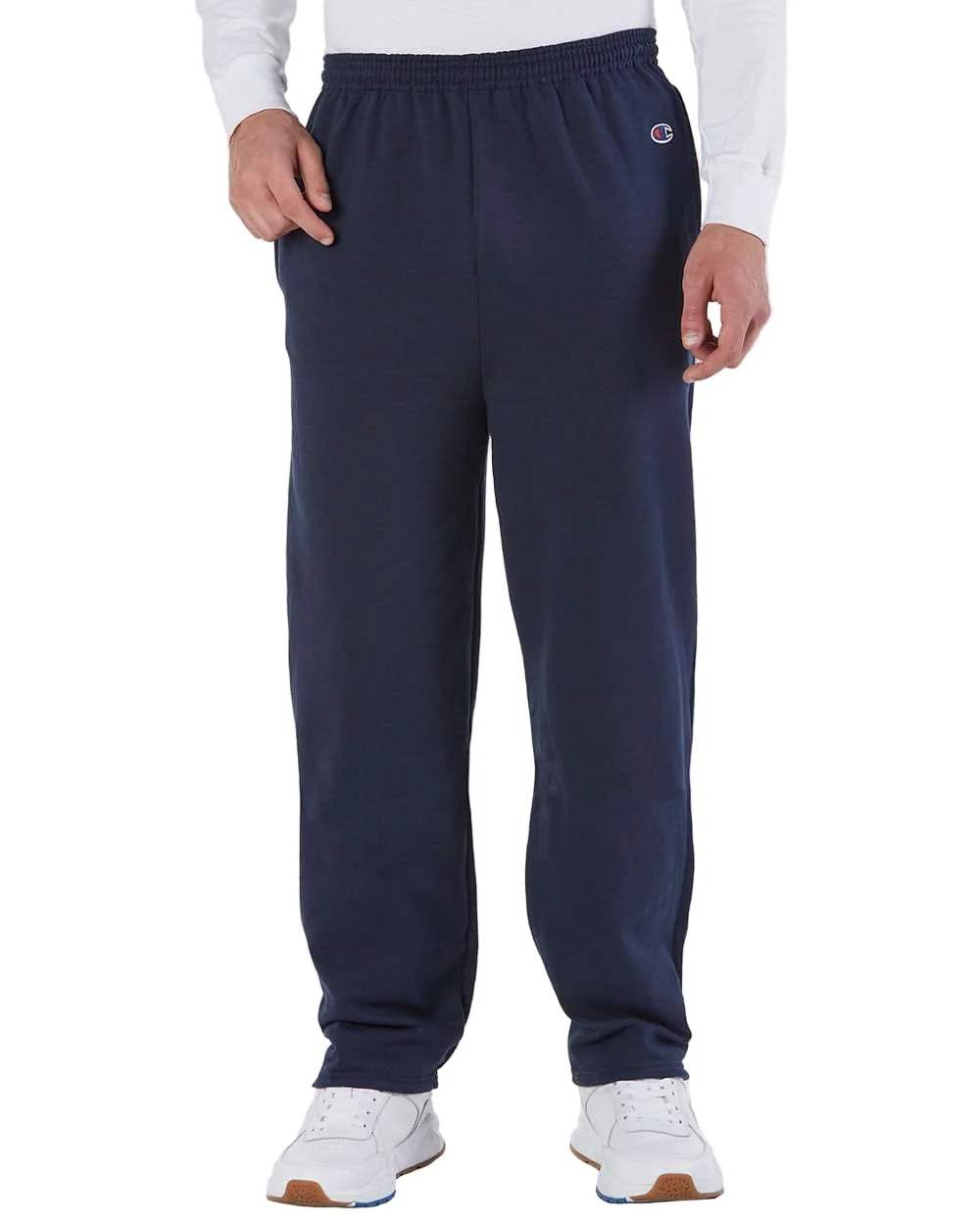 Champion - Powerblend庐 Open-Bottom Sweatpants w/ Pockets