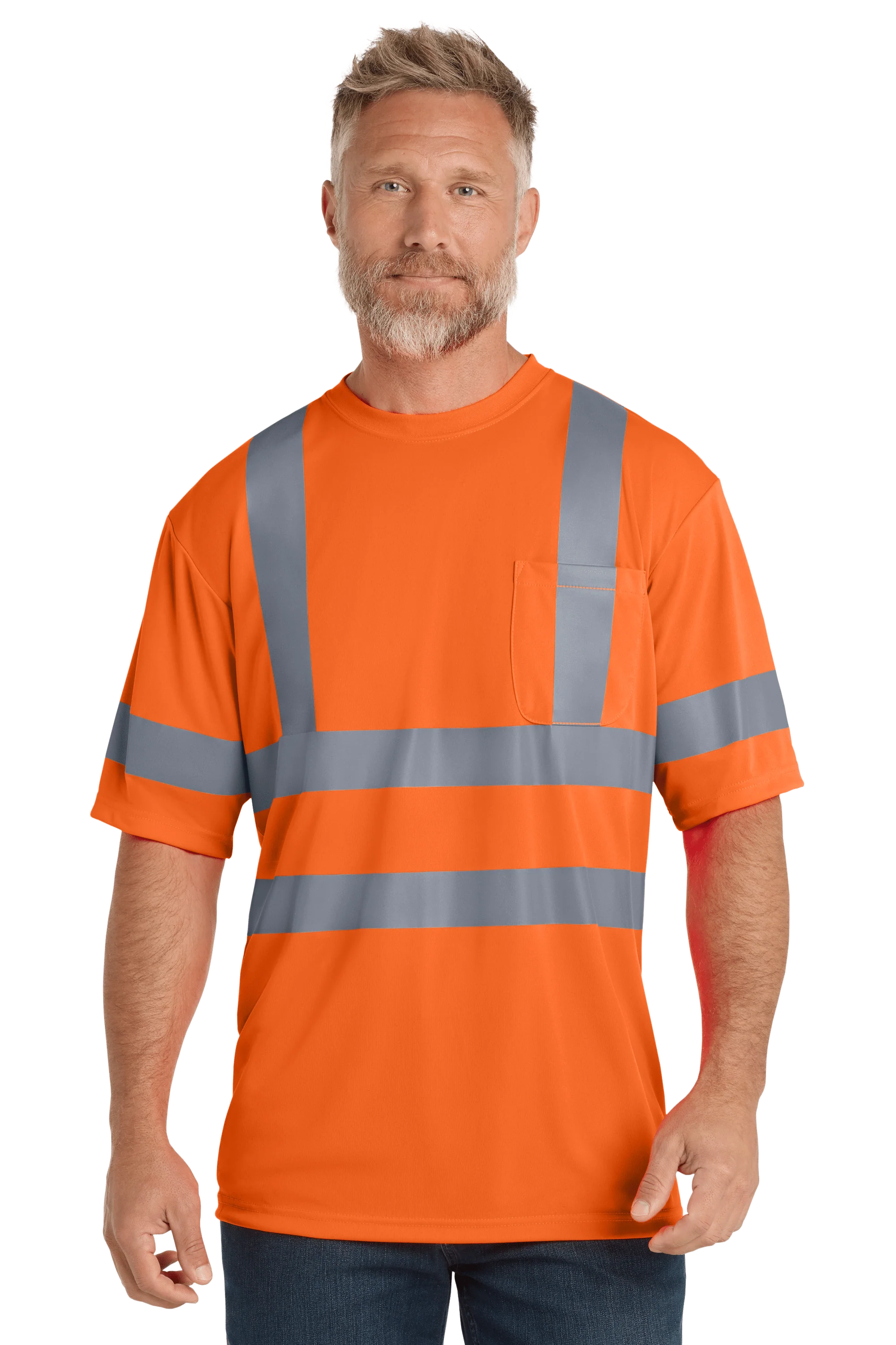 CornerStone - Men's ANSI 107 Class 3 Snag-Resistant Reflective T-Shirt