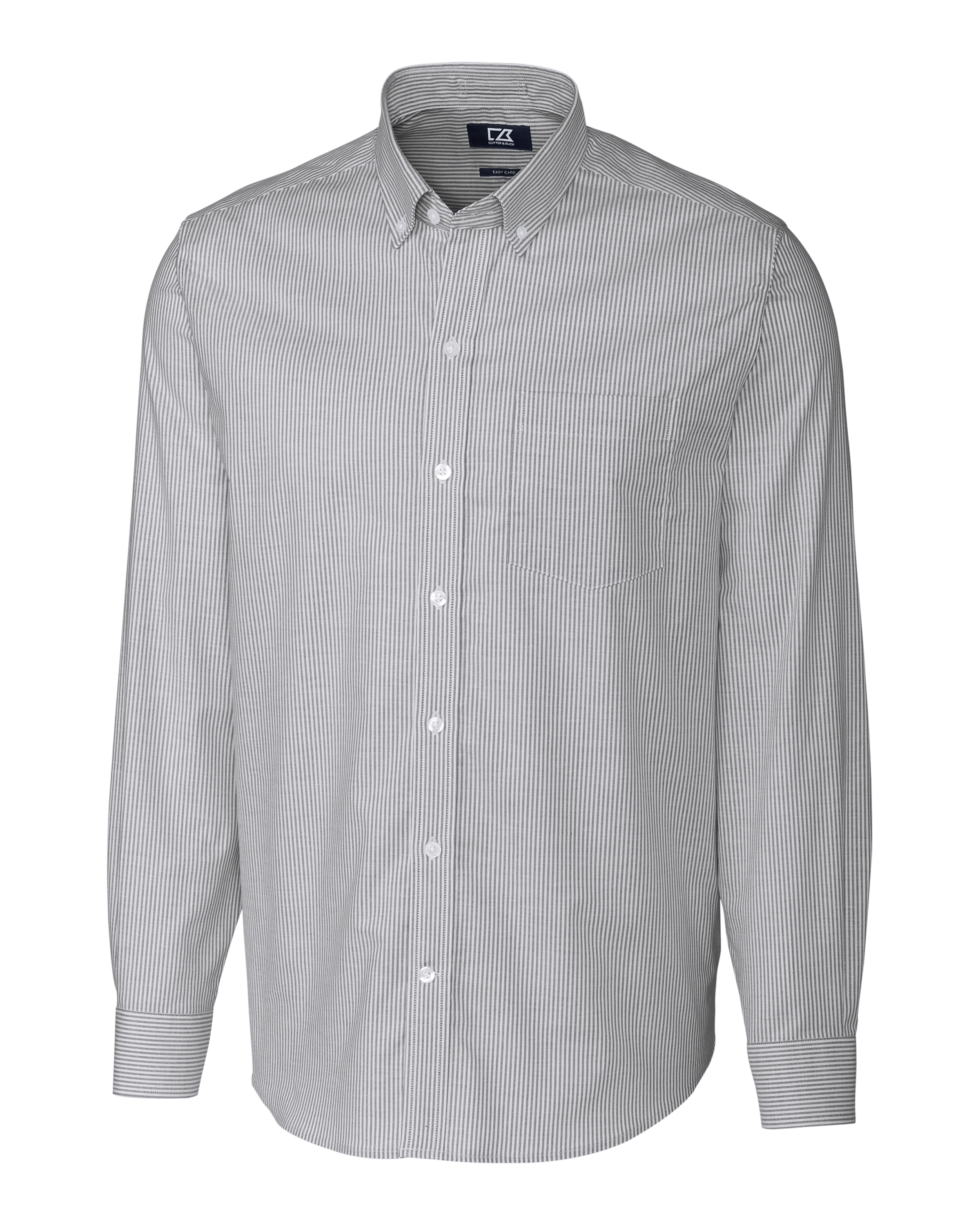 Cutter & Buck - Men's L/S Stretch Oxford Stripe
