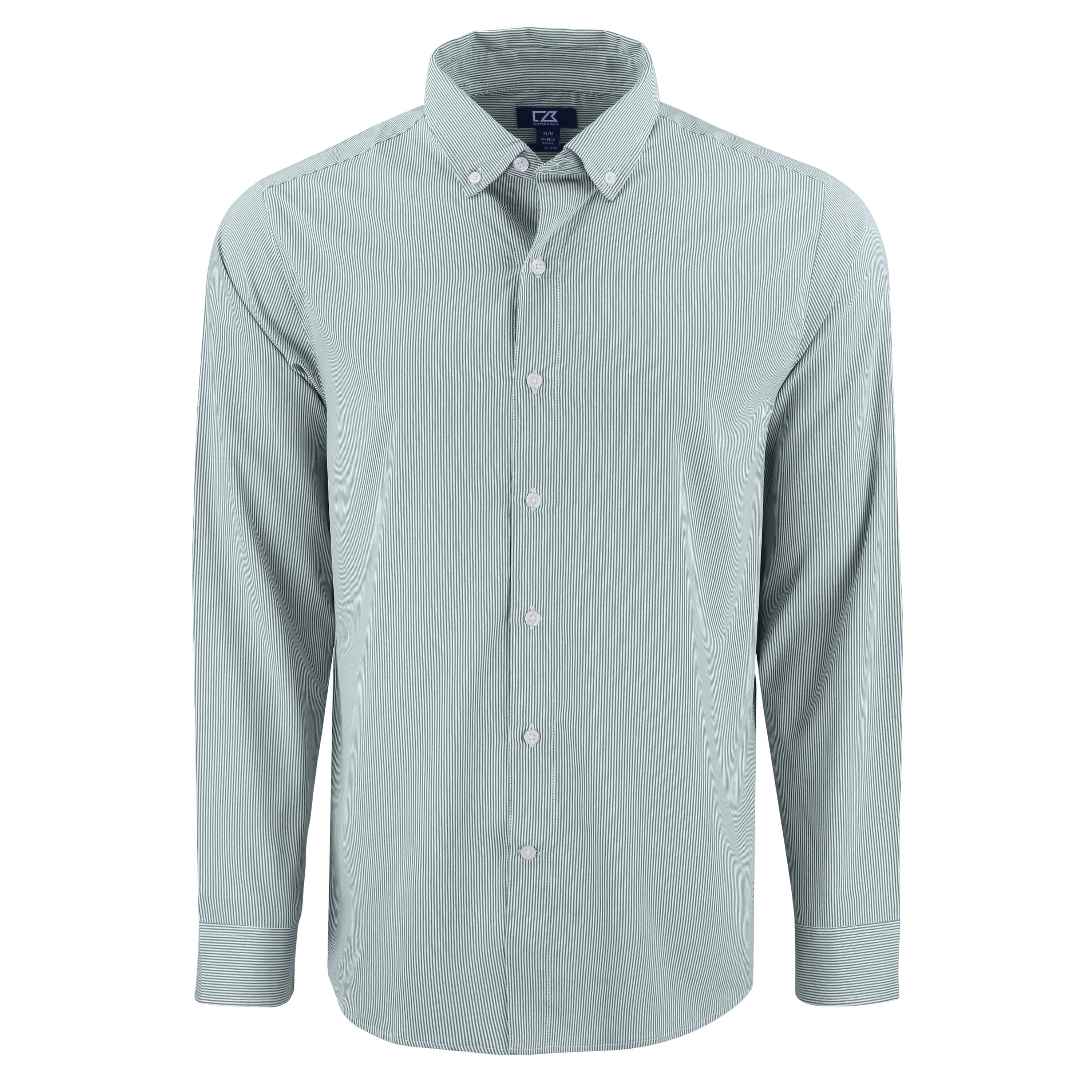 Cutter & Buck - Men's Skyline Recycled Pinstripe Dress Shirt