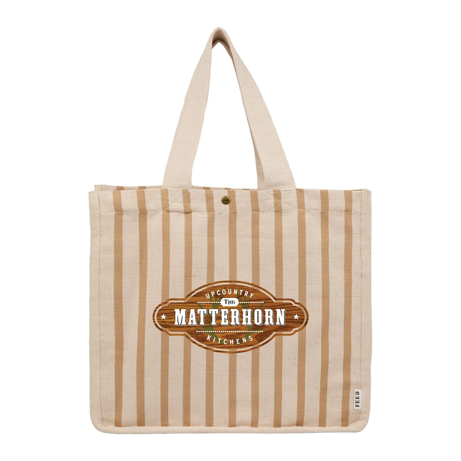 FEED - Cotton and Jute Striped Tote