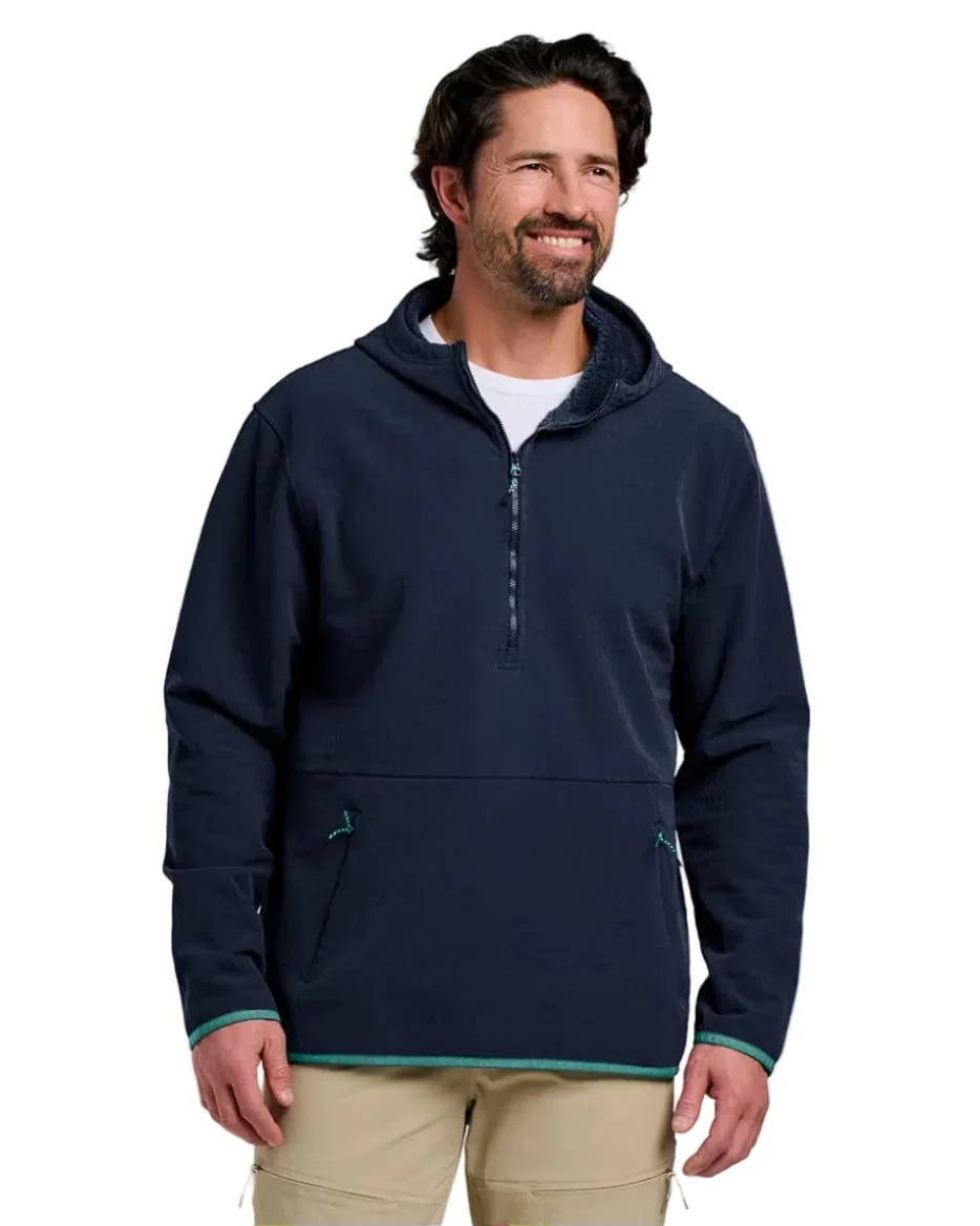 Free Fly - Men's Gridback Fleece Anorak Hoodie
