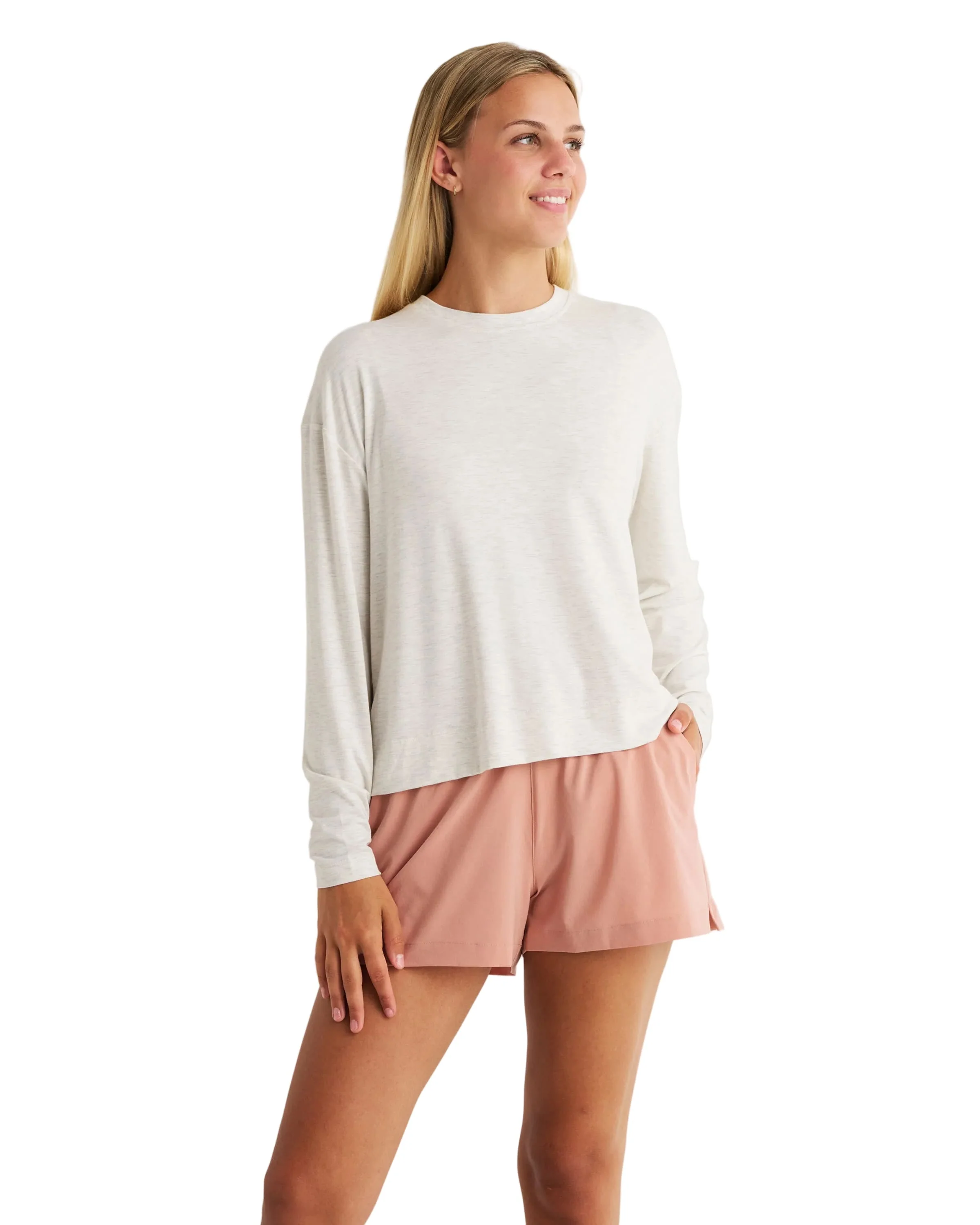 Free Fly - Women's Bamboo Shade Crossover Long Sleeve