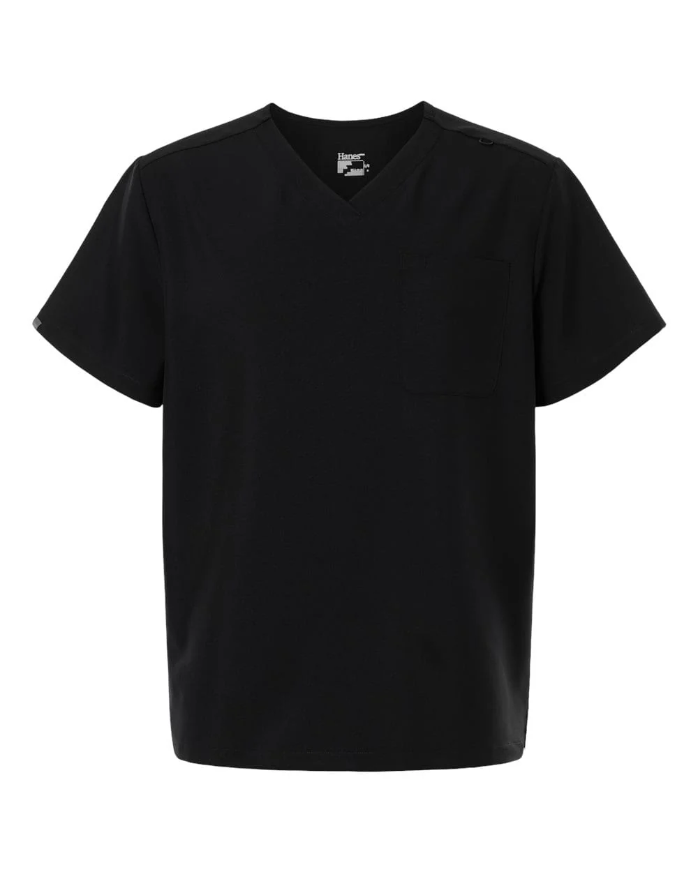 Hanes - Men's V-Neck 1 Pocket Scrub Top