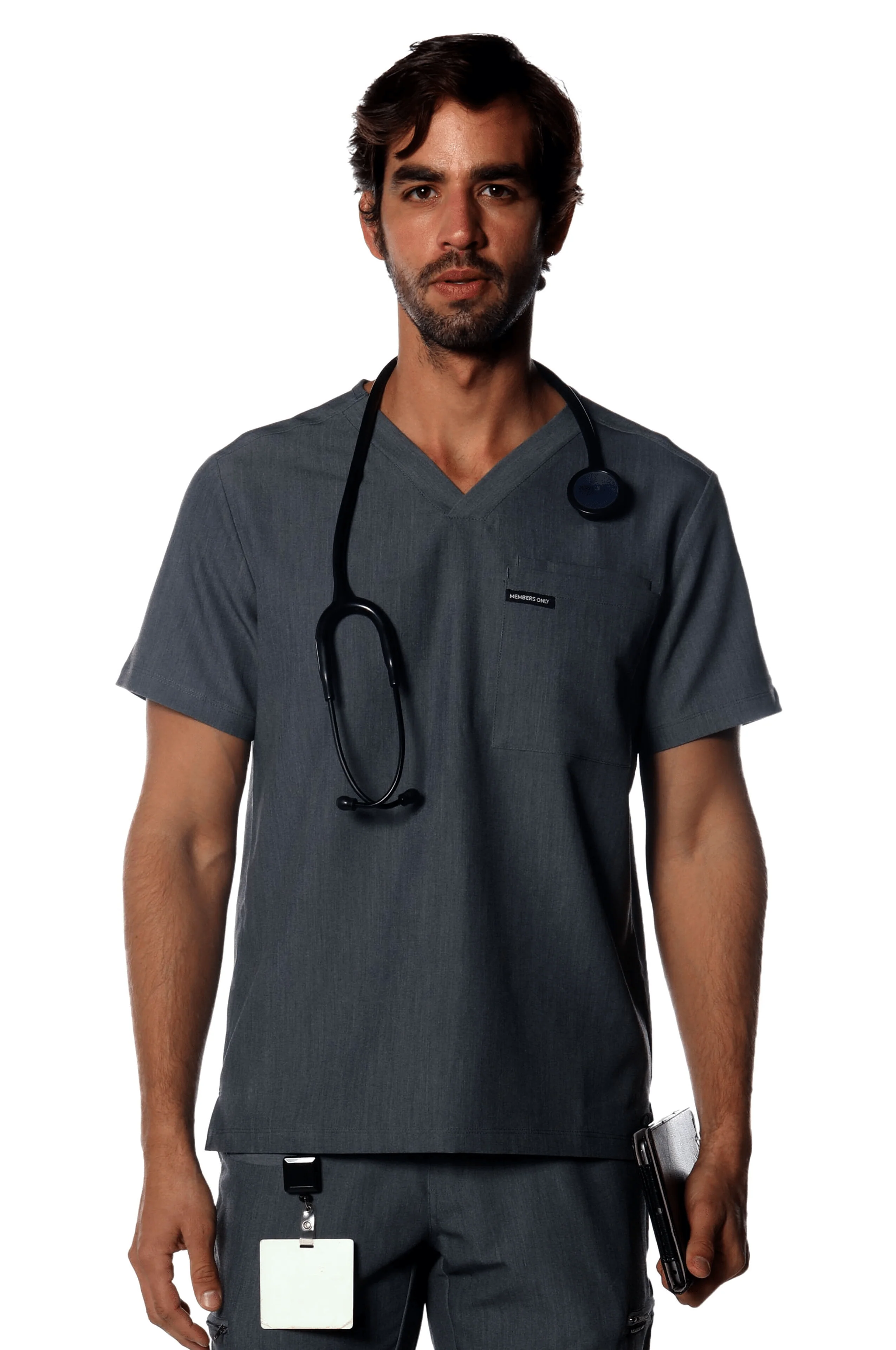 Members Only - Men's Brighton 3-Pocket Scrub Top