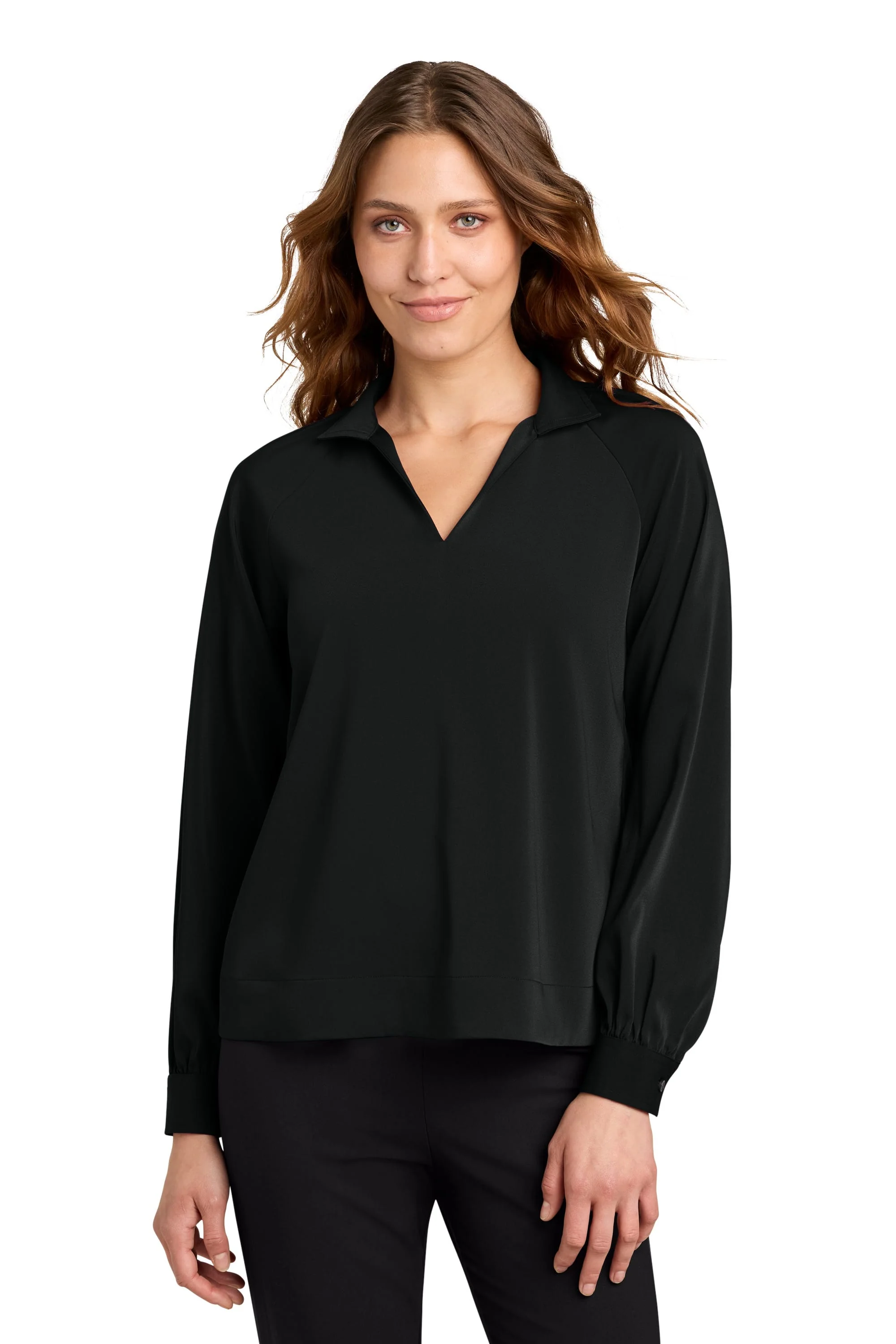 Mercer+Mettle - Women's Long Sleeve Buttery Soft Popover Blouse
