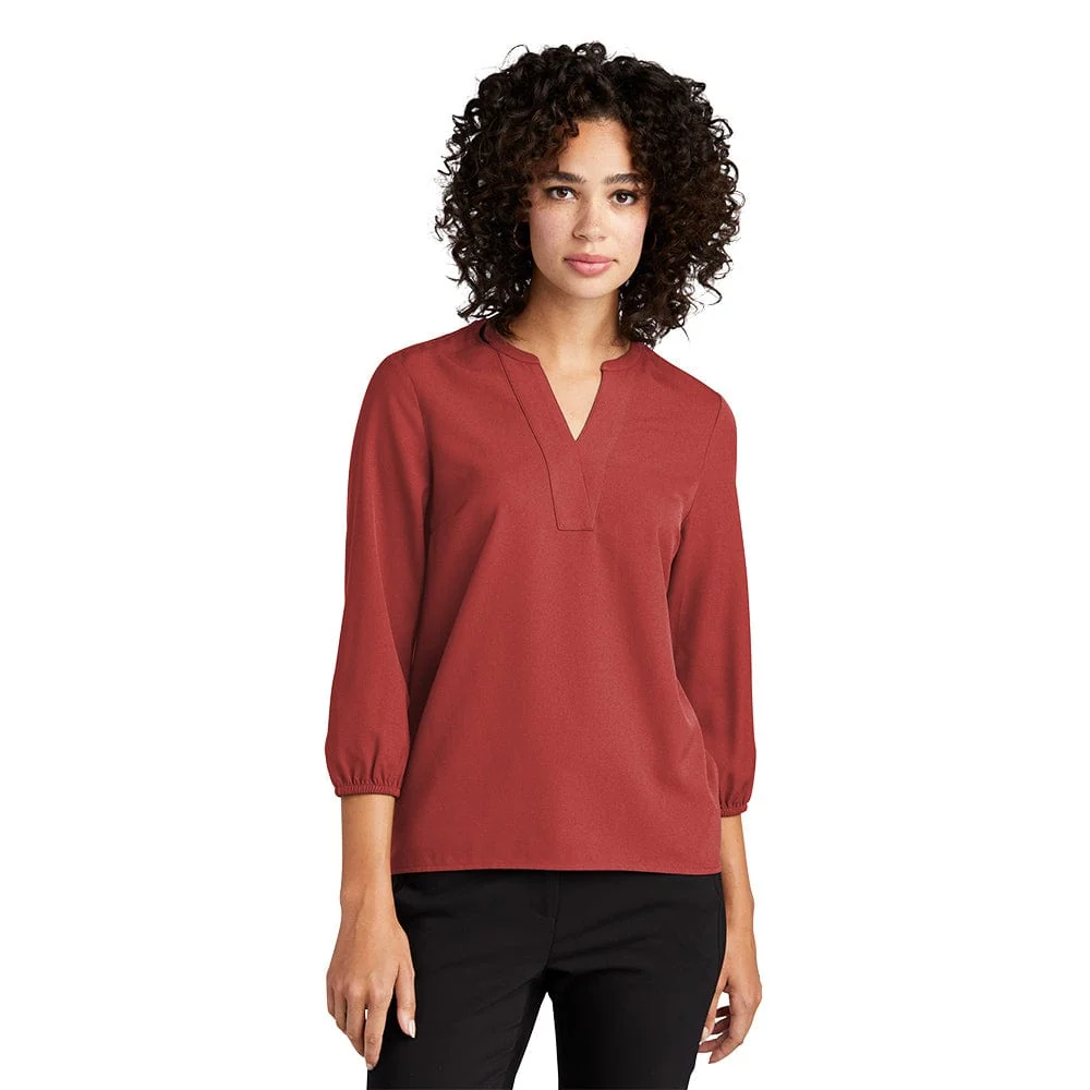 Mercer+Mettle - Women's Stretch Crepe 3/4-Sleeve Blouse