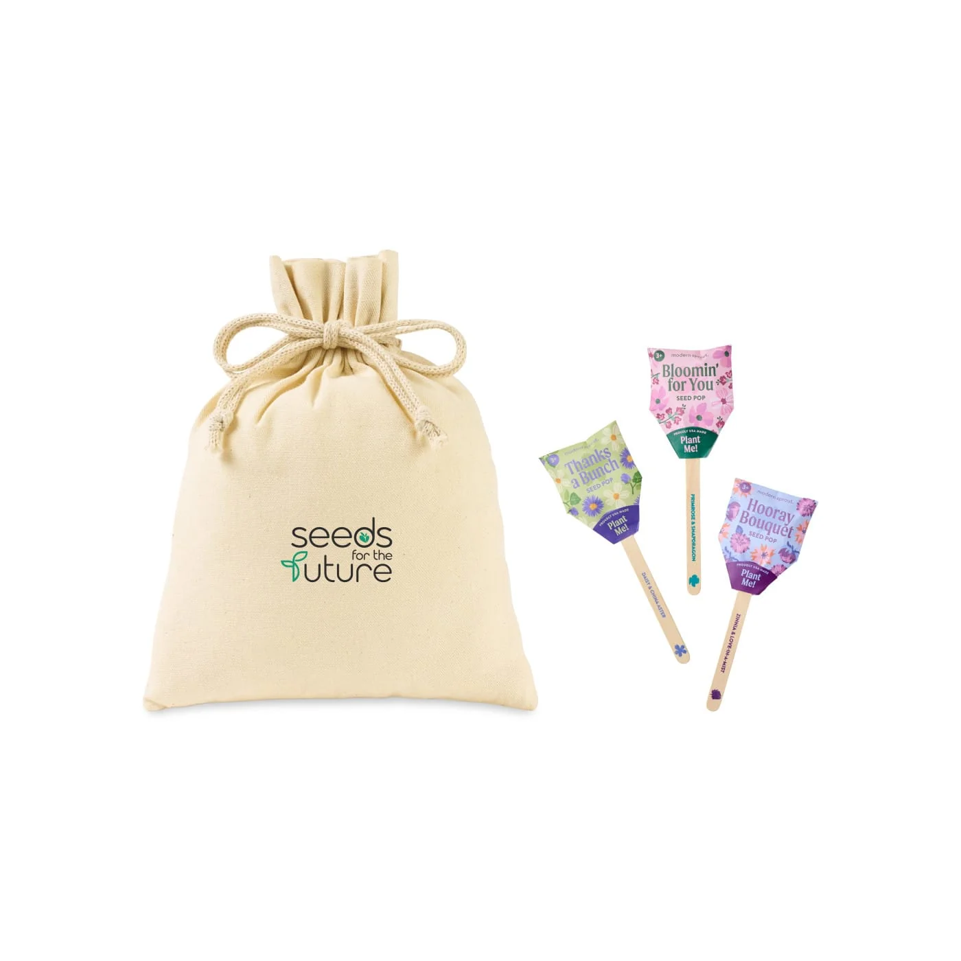 Modern Sprout - Flower Pop Trio Pouch