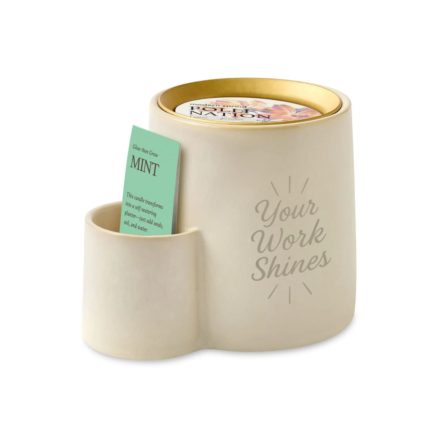 Modern Sprout - Ember Earth Candle + Planter
