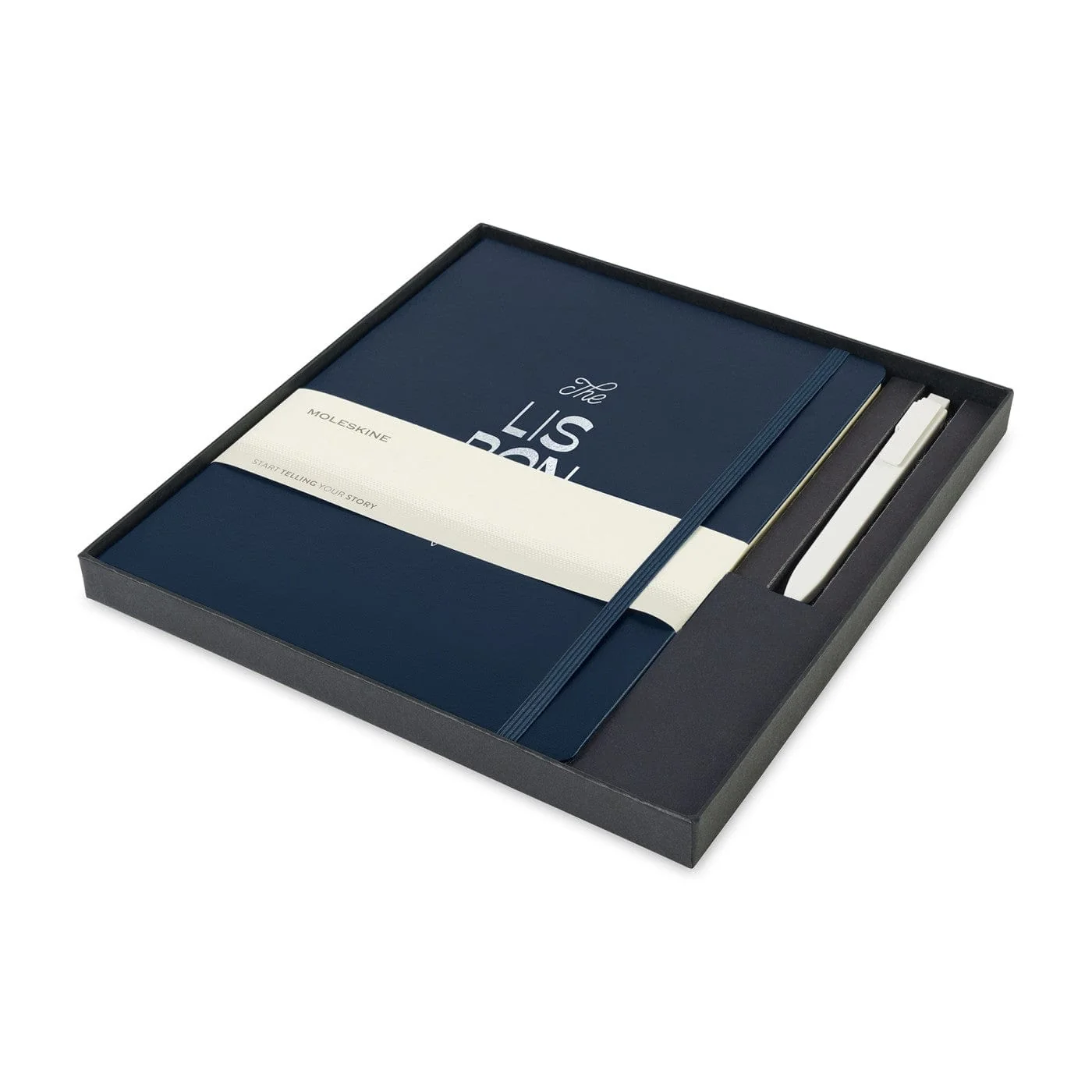 Moleskine - Hard Cover X-Large Notebook and GO Pen Gift Set