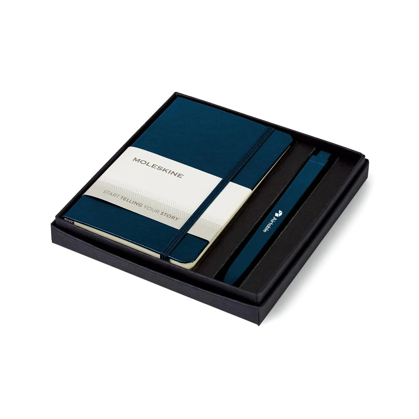 Moleskine - Hard Cover Pocket Notebook and GO Pen Gift Set