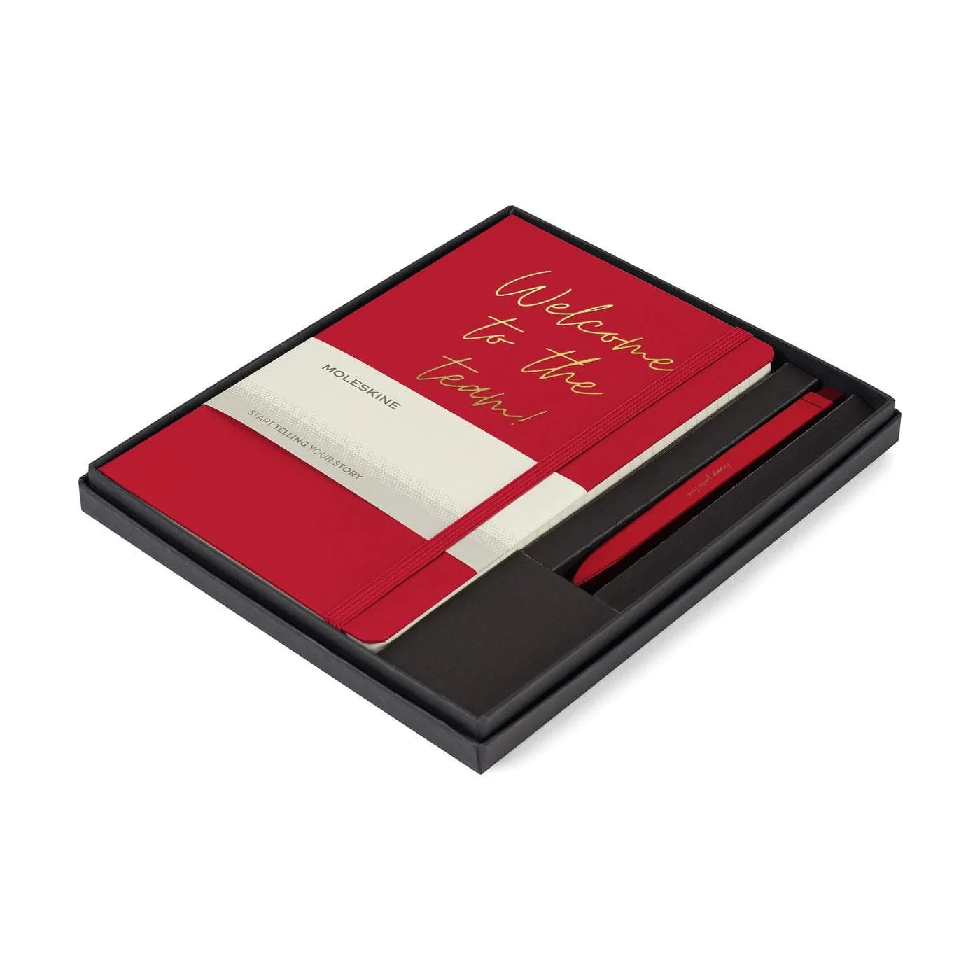 Moleskine - Hard Cover Large Notebook and GO Pen Gift Set