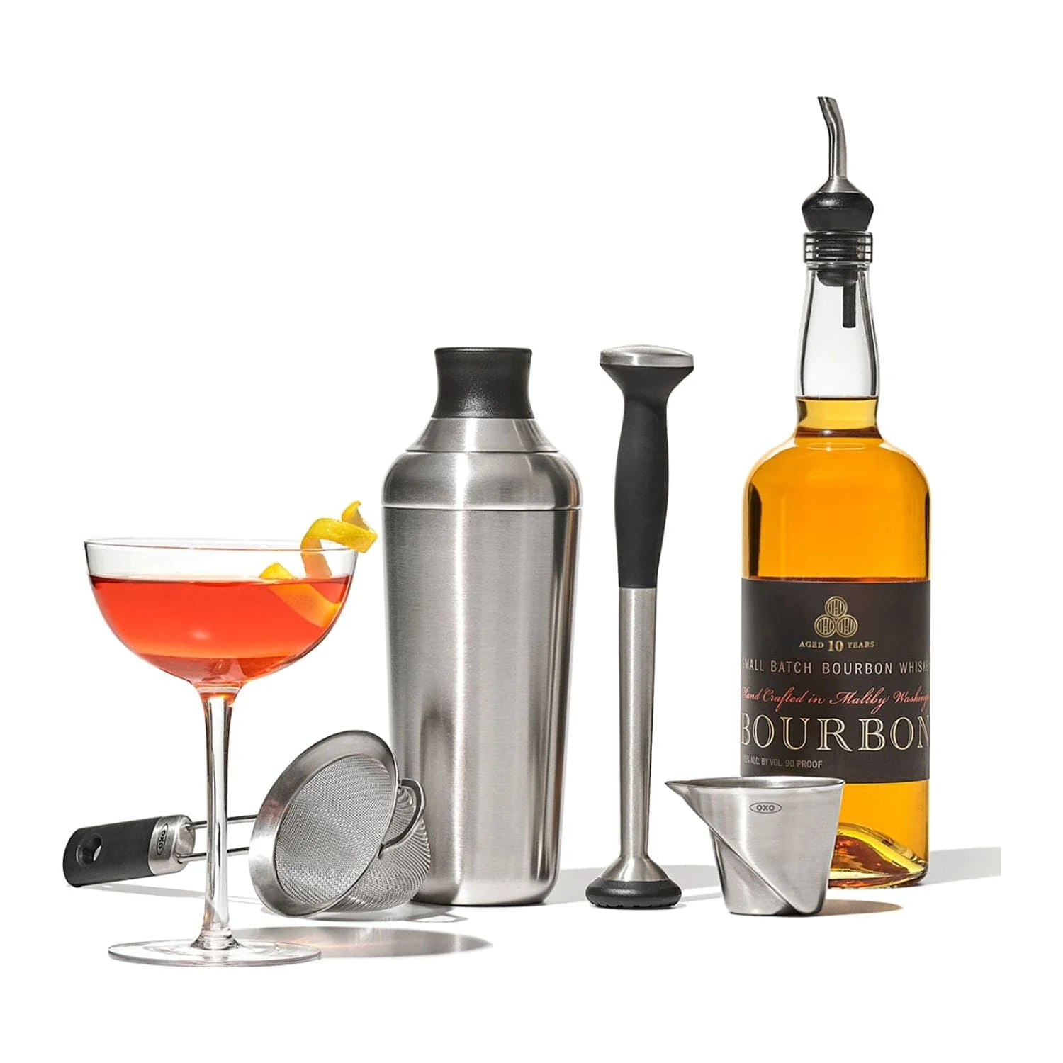 OXO - Steel 6-piece Barware Set
