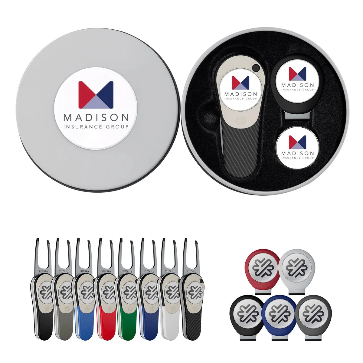 Pitchfix - Icon Golf Divot Tool Deluxe Gift Set w/ Hat Clip