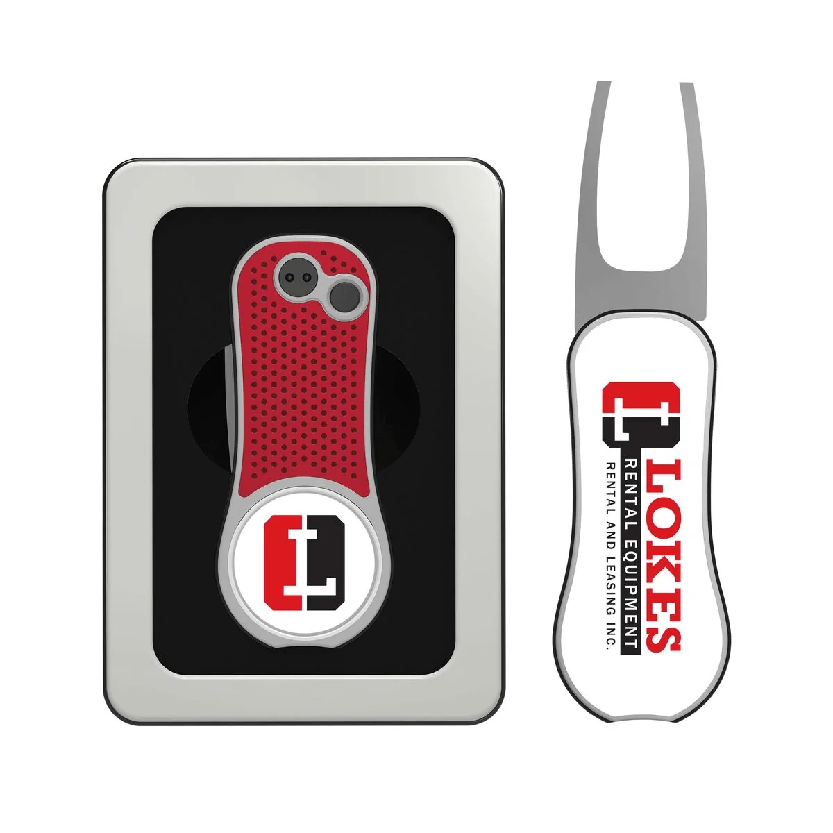 Pitchfix - XL Golf Divot Repair Tool w/ Window Tin