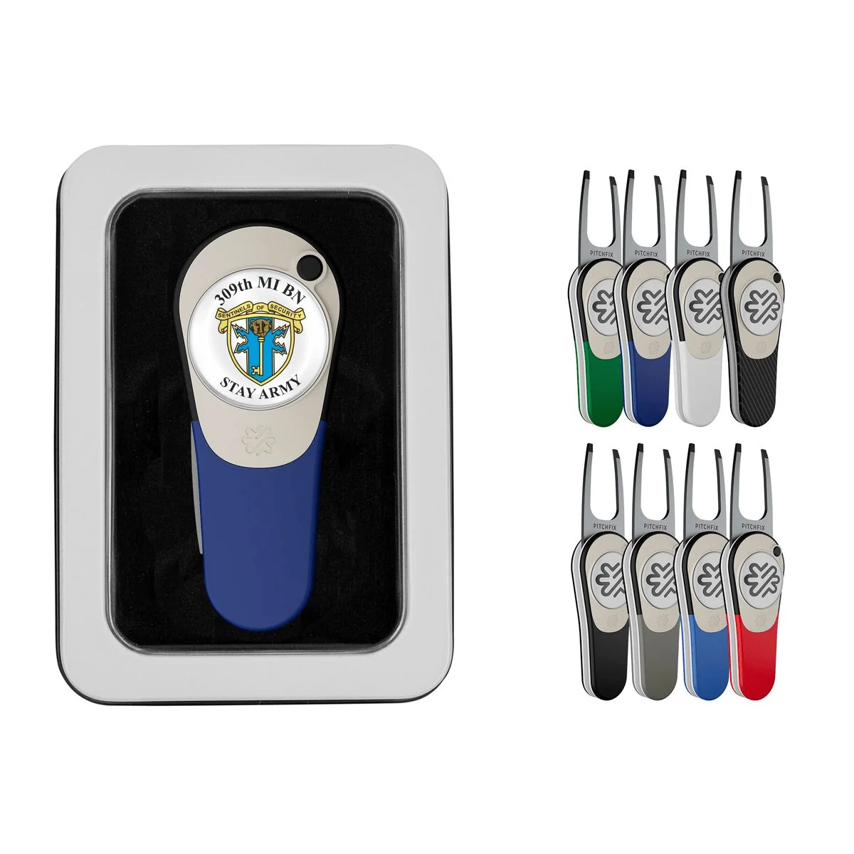 Pitchfix - Icon Golf Divot Repair Tool w/ Window Tin