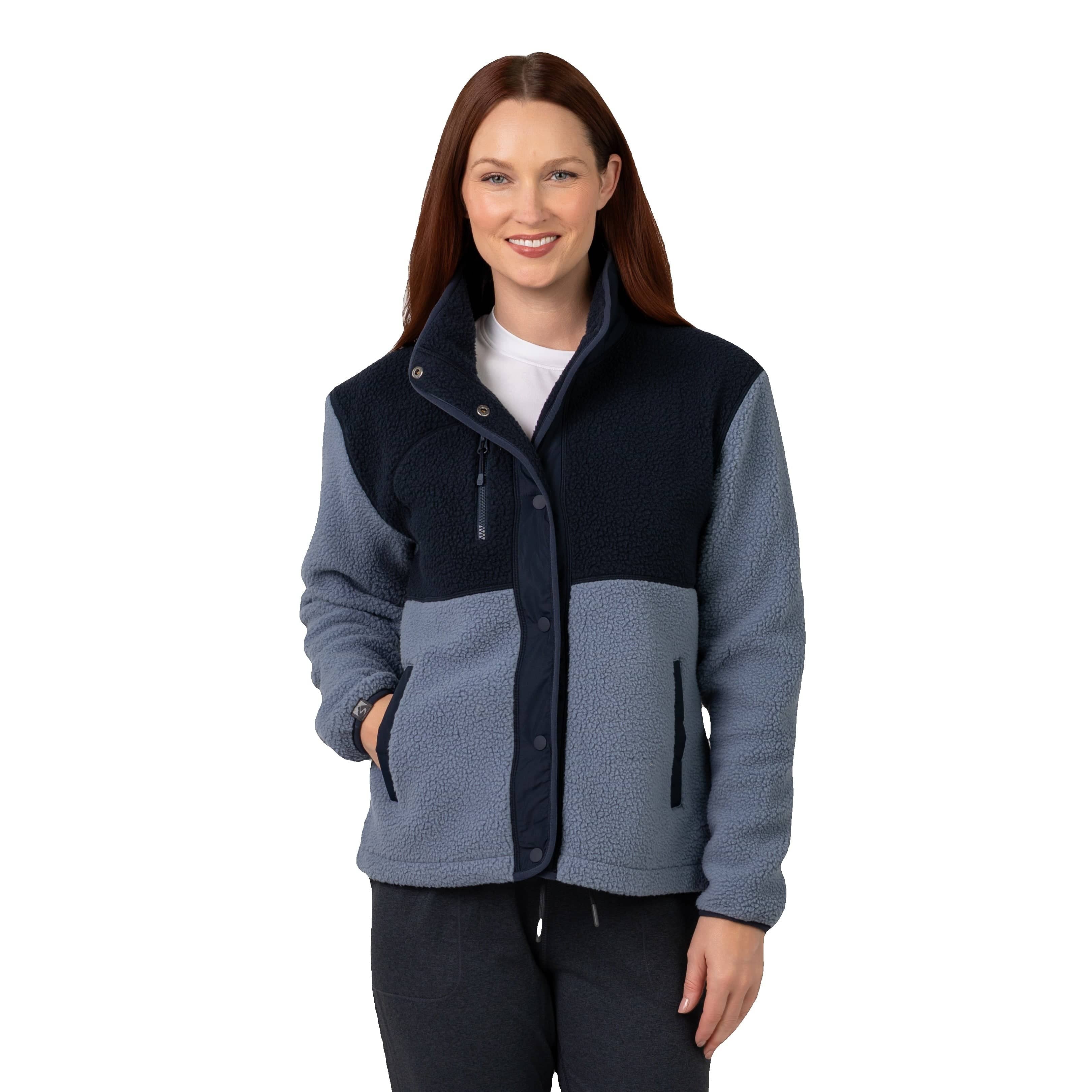 Storm Creek - Women's Warm-Up Colorblock Sherpa Fleece Jacket