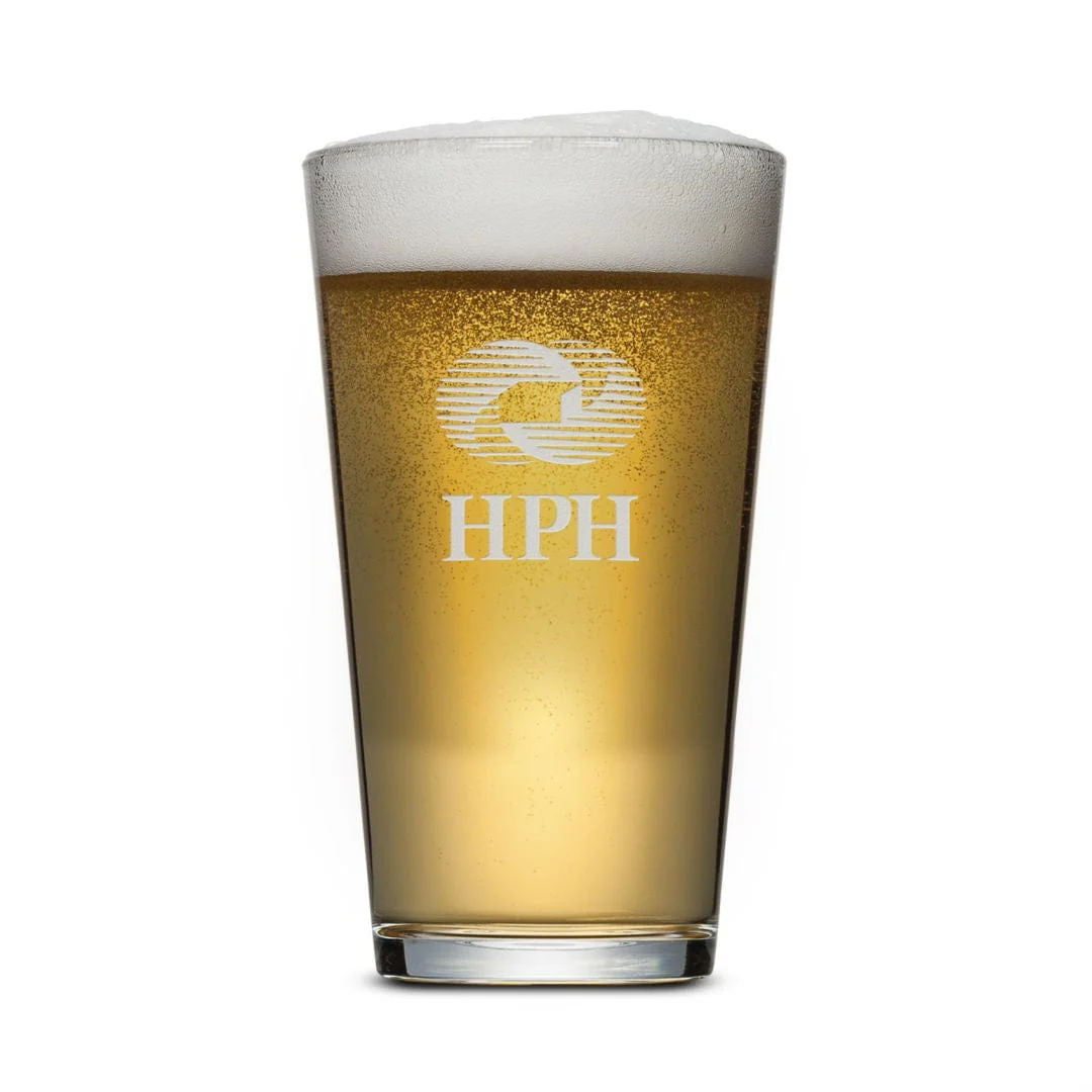 Chelsea Pub Glass 16oz - Deep Etched