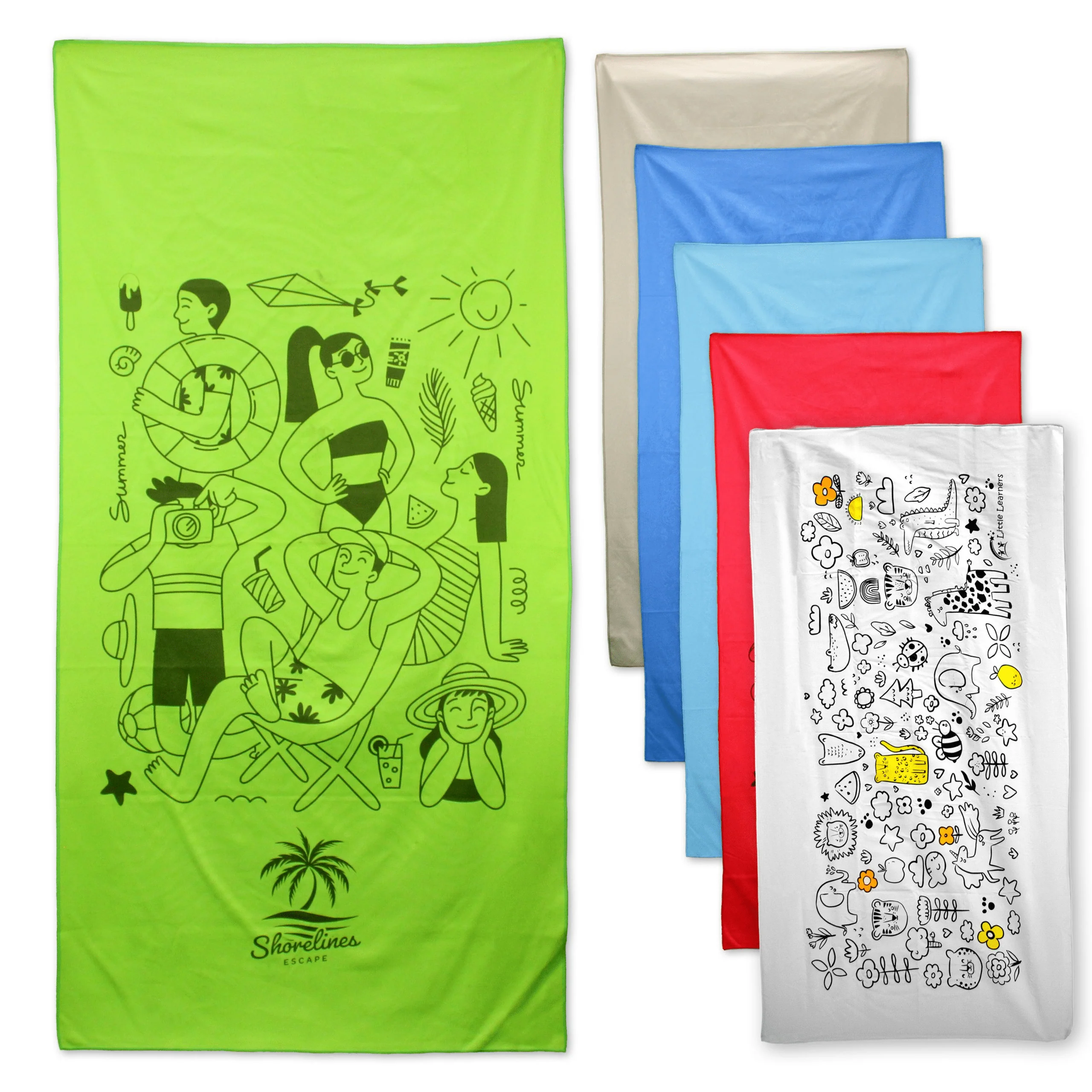 Microsuede Beach Towel - 35 x 60