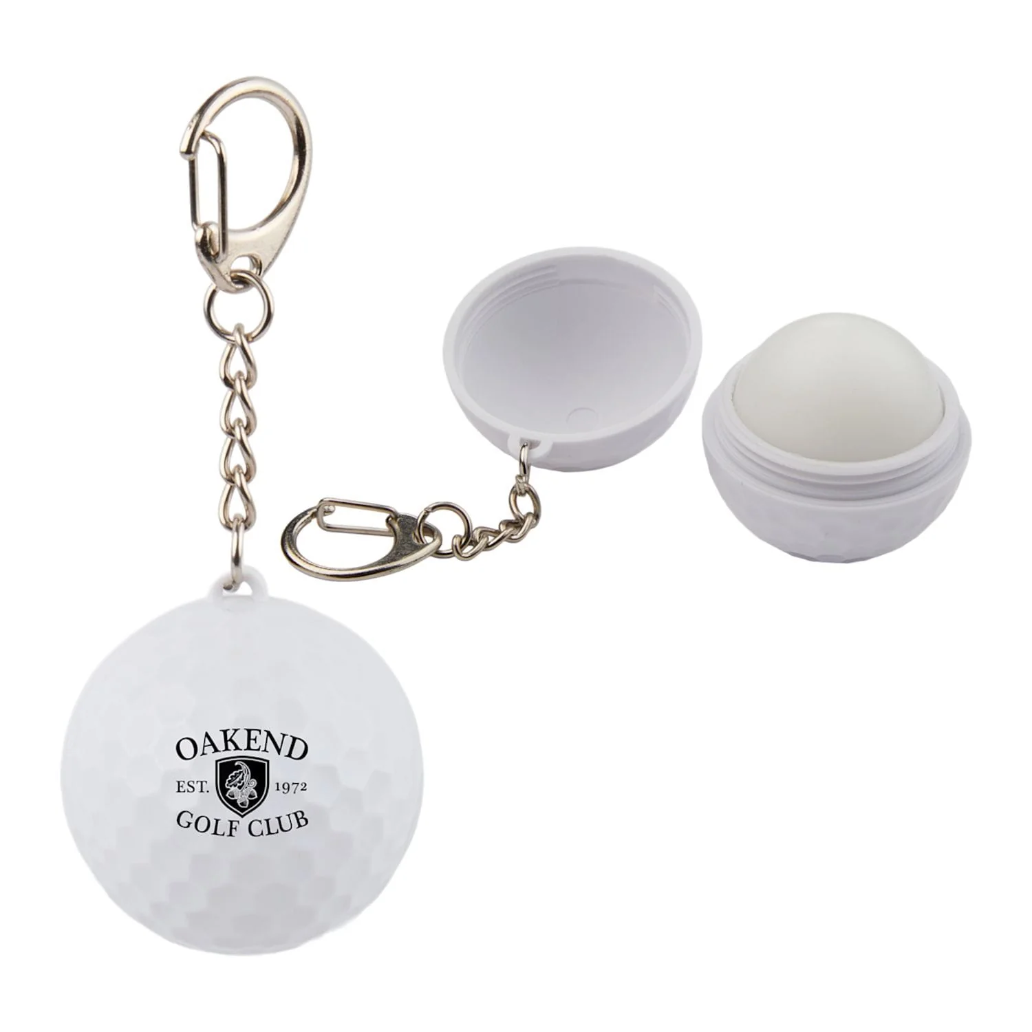 Golf Ball SPF15 Lip Moisturizer Keychain