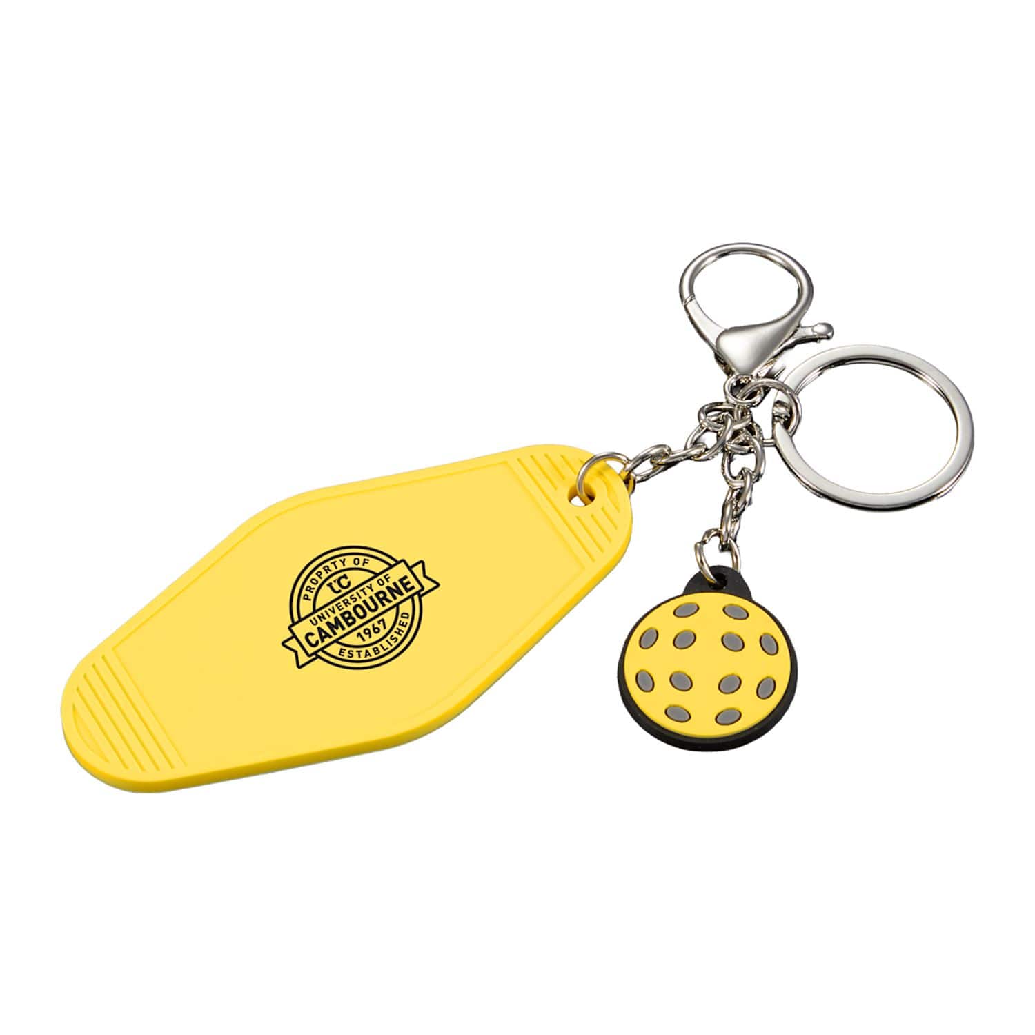 Retro Pickleball Motel Keychain