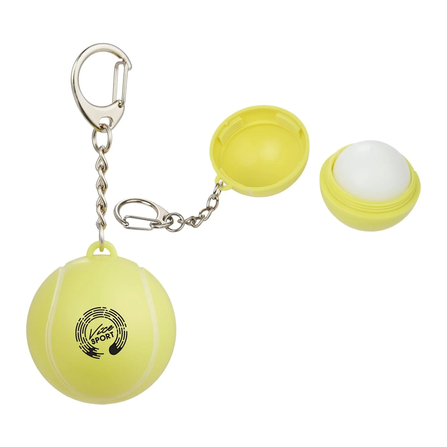 Tennis Ball SPF15 Lip Moisturizer Keychain