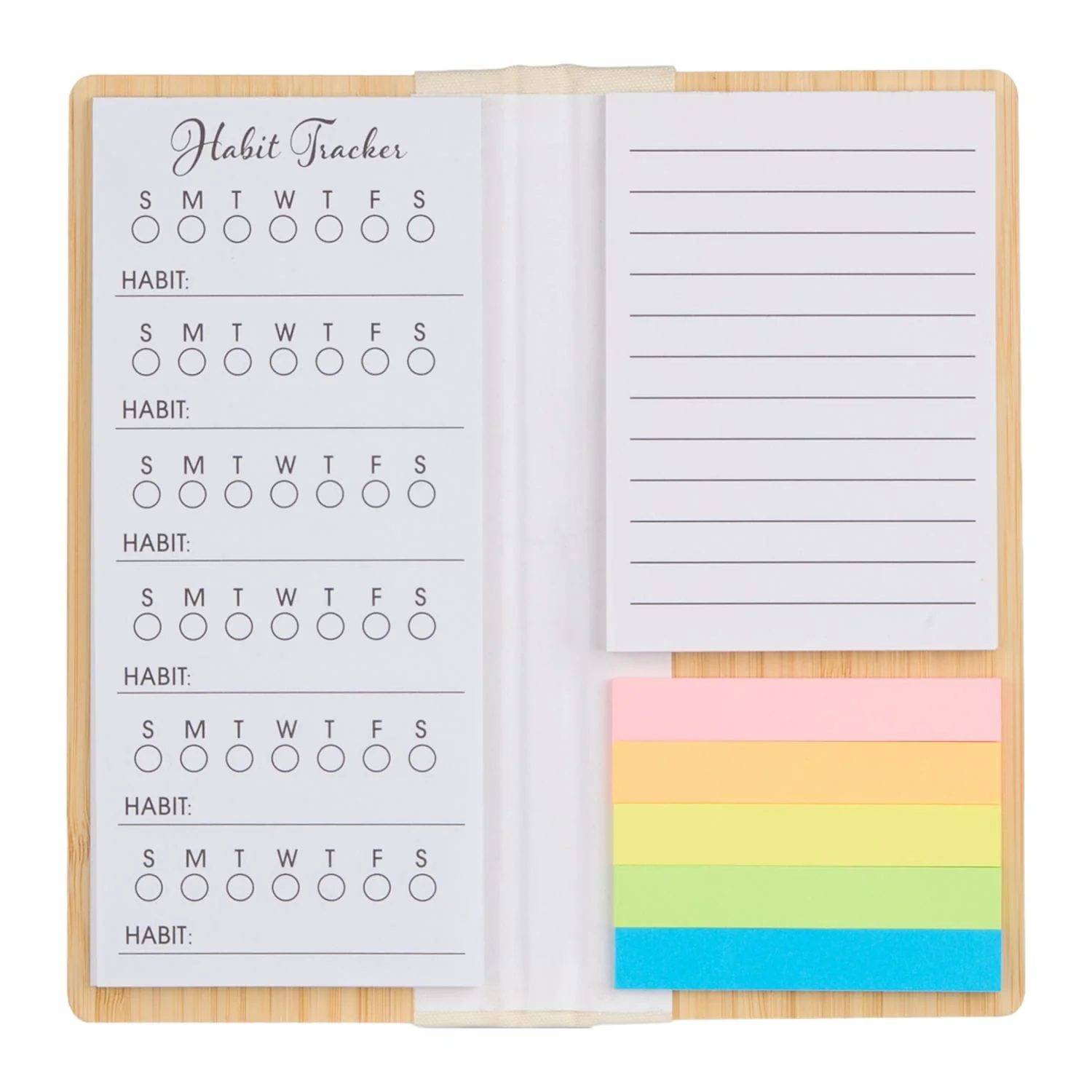 Wellable - FSC庐 100% Bamboo Sticky Note Pad