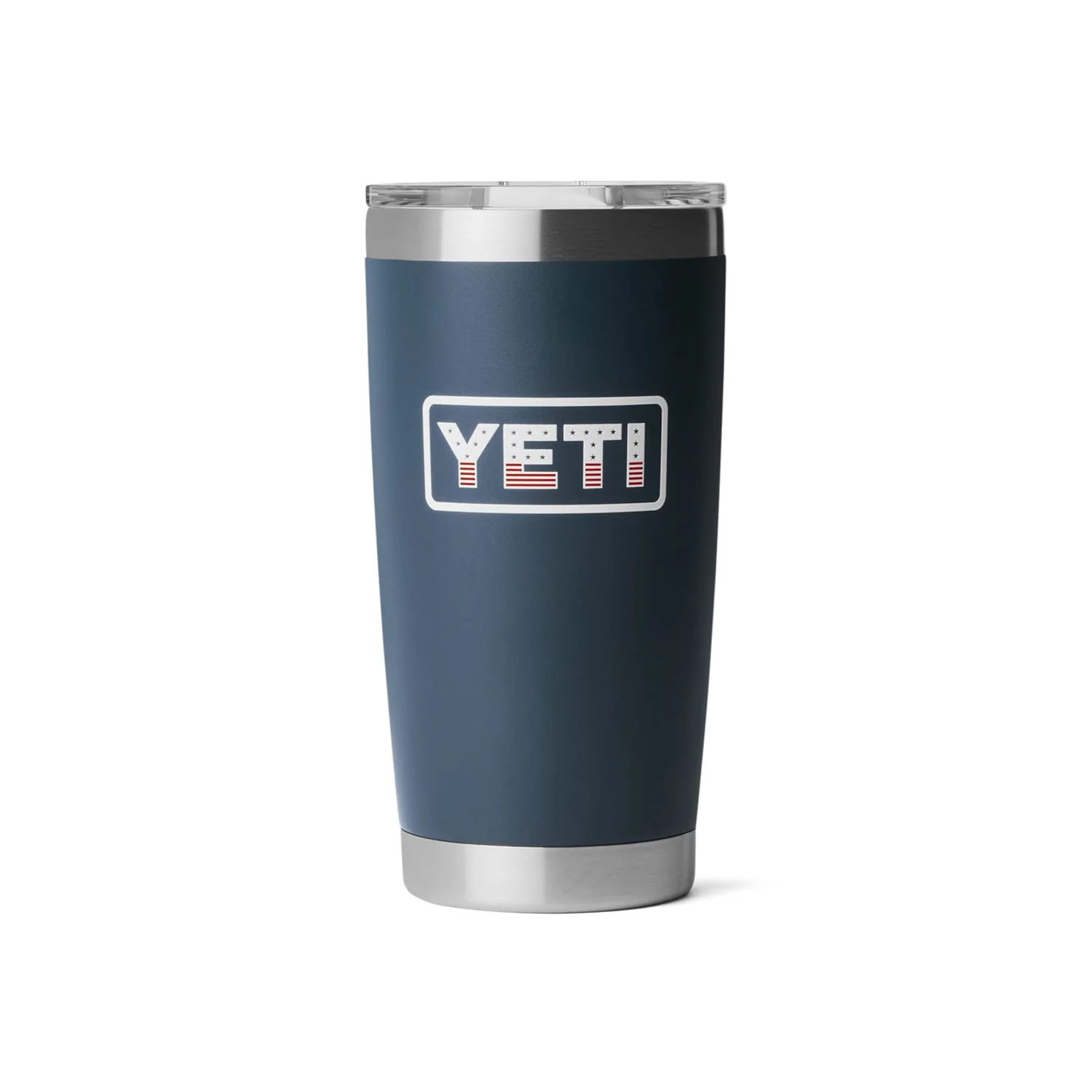 YETI - Red. White & Blue Rambler 20oz Tumbler w/ Magslider Lid